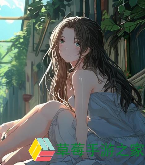 女人独自享受阴凉道口的宁静与思考时光